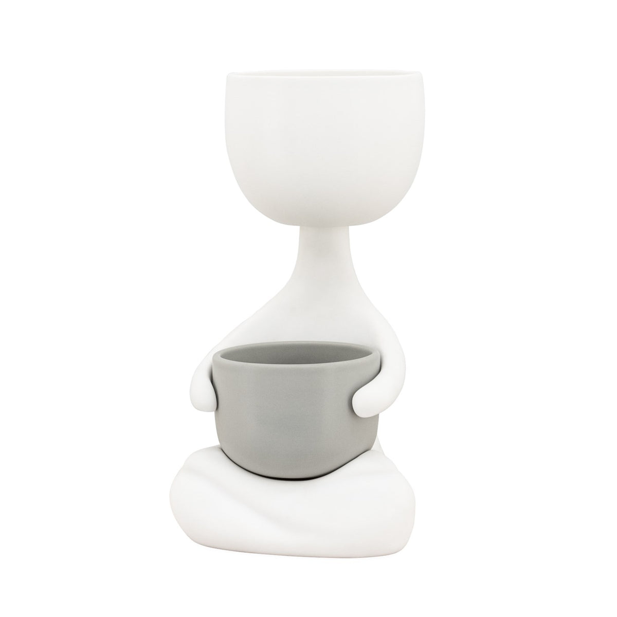 Plant Pal Zen Pose Ceramic Planter