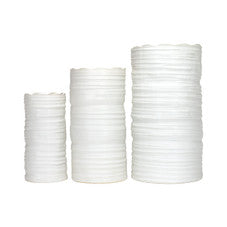 Lace Vase Medium - White