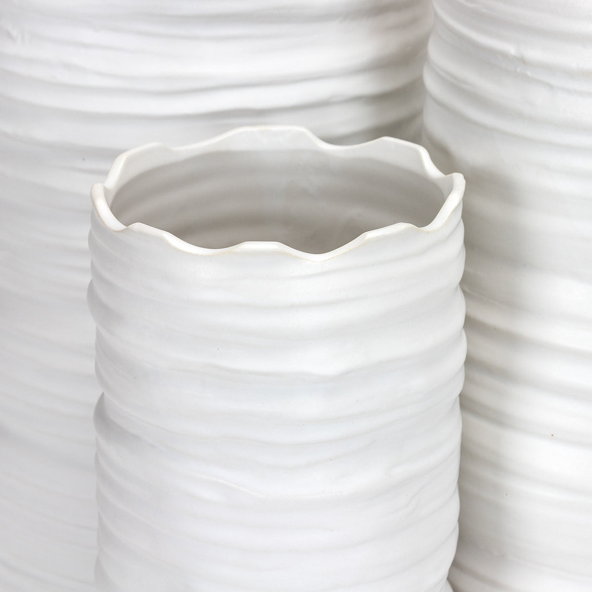 Lace Vase Small - White