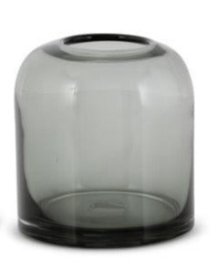 Transparent Glass Vase - Gray