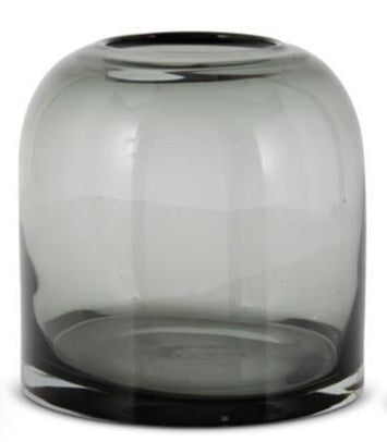 Transparent Glass Vase - Gray