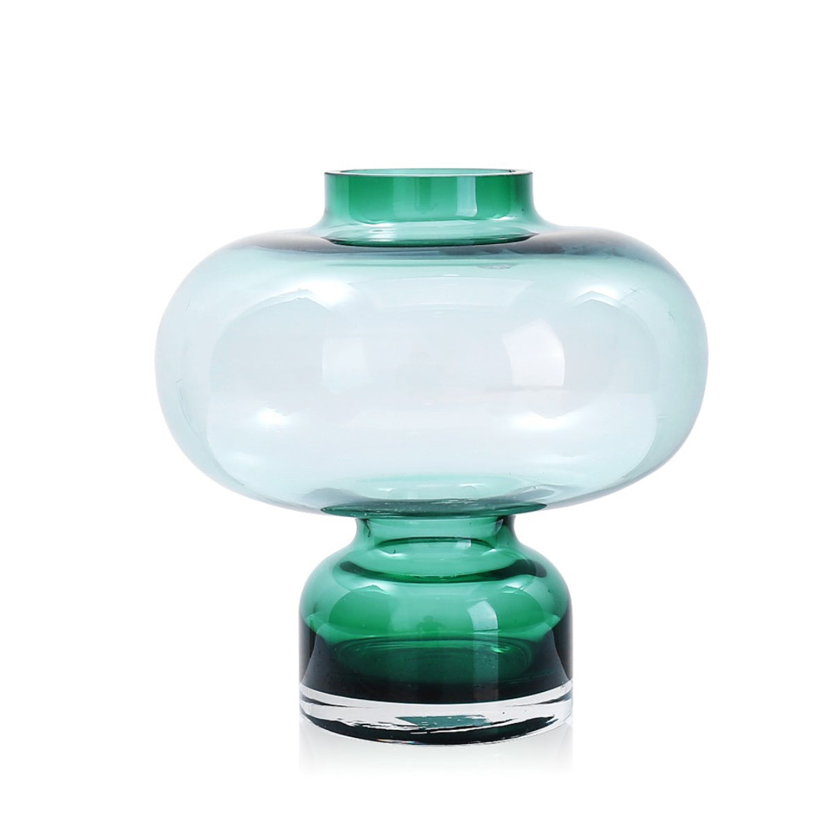 Contemporary Green Glass Vase