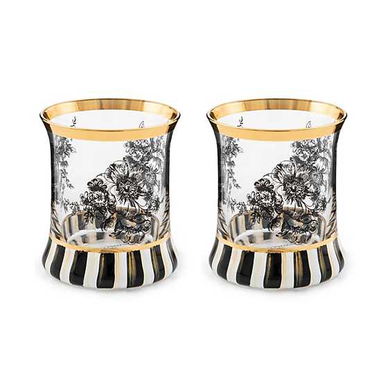 Courtly English Garden Tumbler Glass - Set of 2