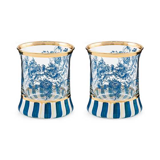 Royal English Garden Tumbler Glass - Set of 2