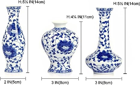 Blue & White Bud Vase