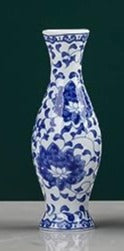 Blue & White Bud Vase
