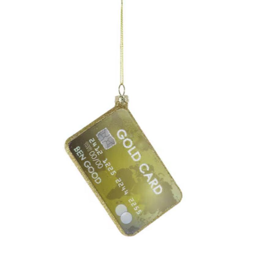 Gold Card Ornament