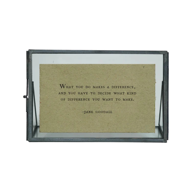 Standing Zinc Glass Frame - Horizontal