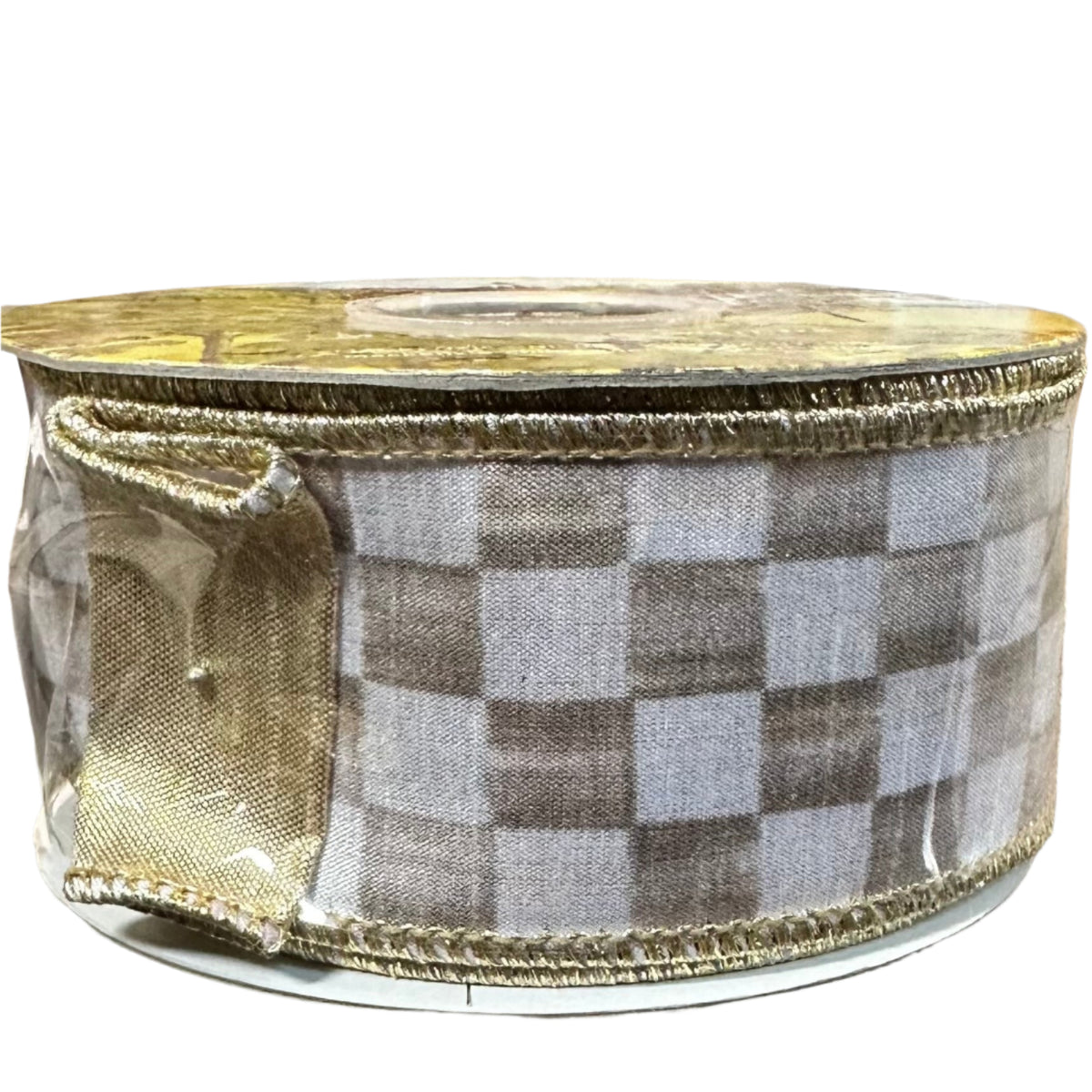 Mocha Check 2" Ribbon