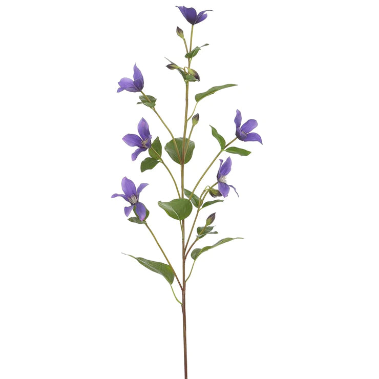 33" Real Touch Clematis Stem  Purple