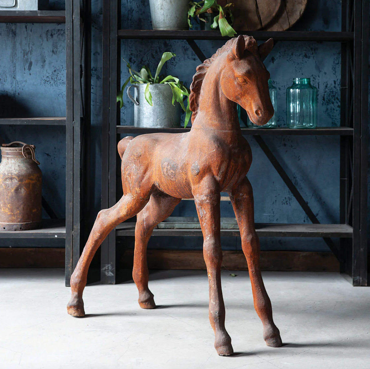 Cast Iron Pony Statue