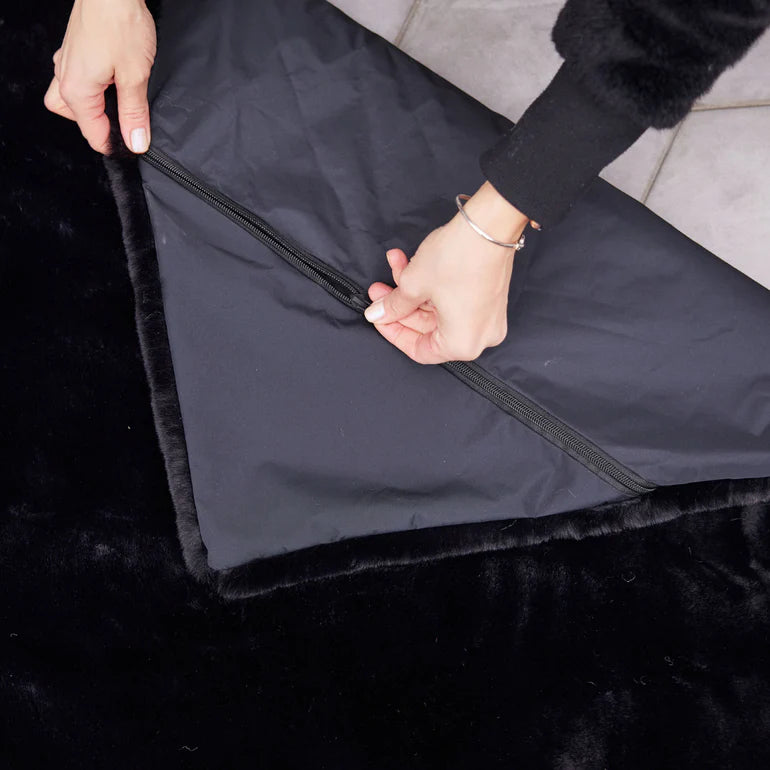 Black Lap Blanket