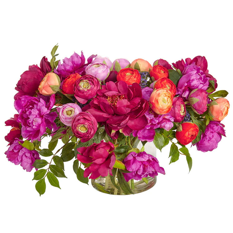 17" Mixed Ranunculus Arrangement