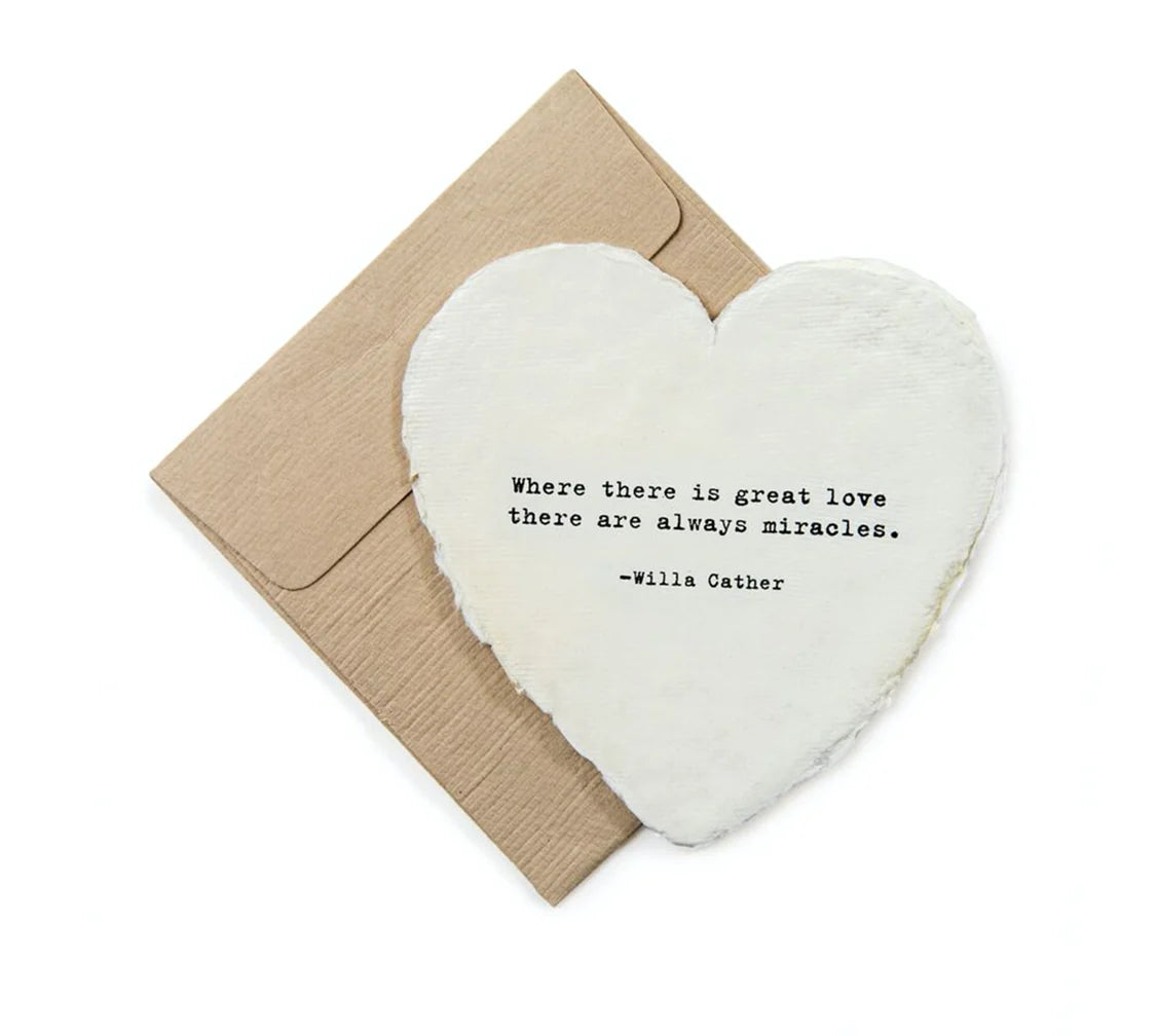 Mini Deckled Heart Cards & Envelopes