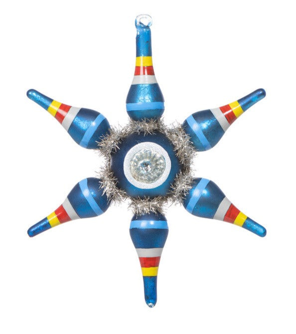 Retro Glass Starburst Ornament
