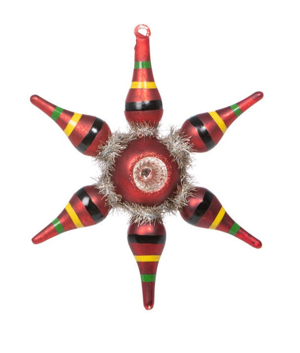 Retro Glass Starburst Ornament