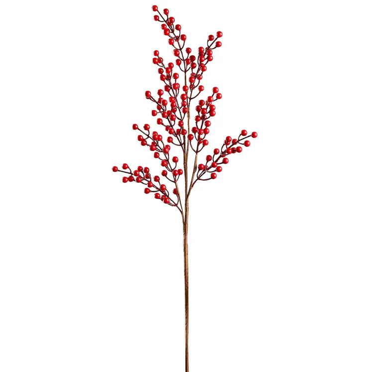 34" Red Berry Branch