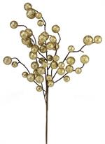 17" Round Glitter Ball Branch