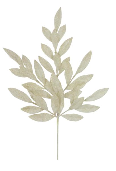 22.75" Glitter Bay Leaf Branch