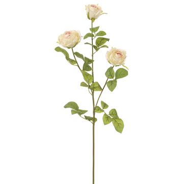 33" Rose Stem - Cream and Pink