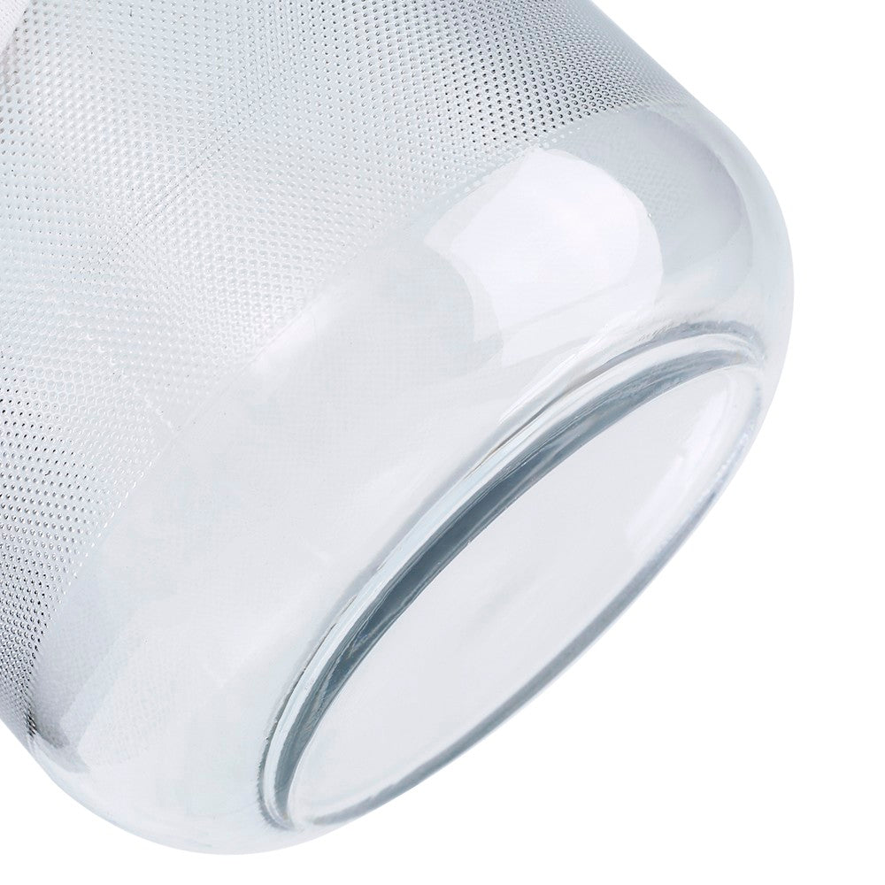 Textured Clear Glass Vases