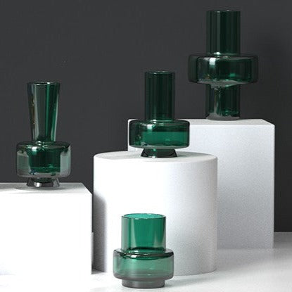 Modern Green Glass Vase