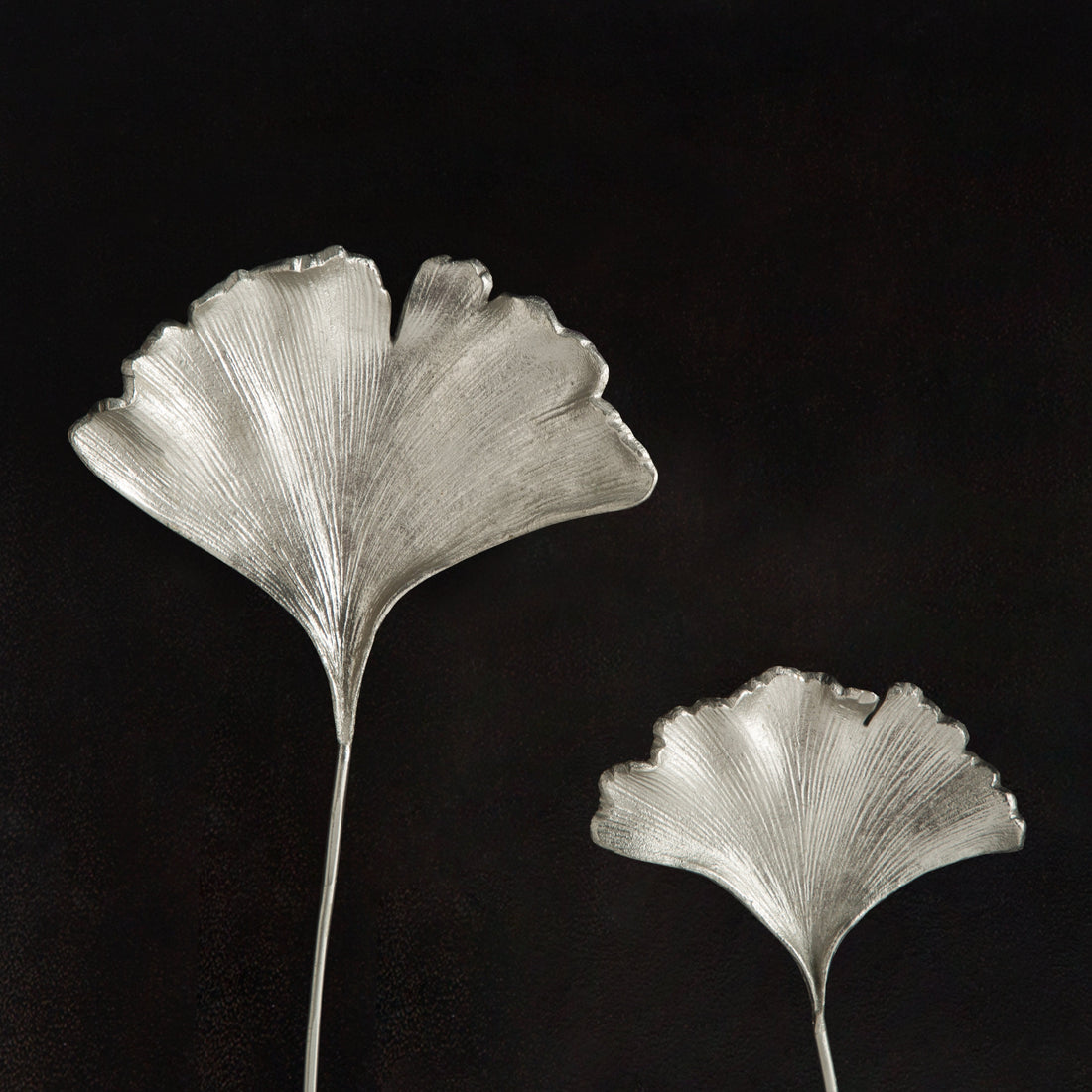 Ginkgo Leaf Shadow Box Antique Nickel