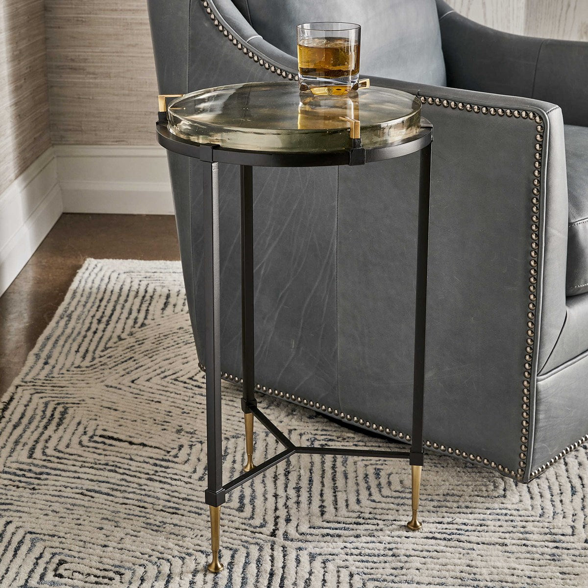 Ice Block Accent Table