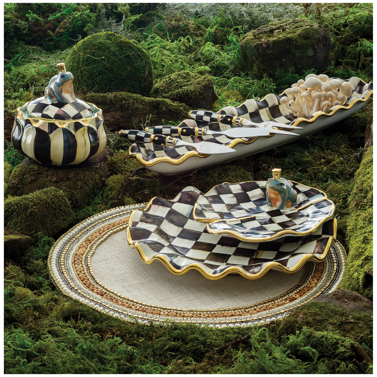 Courtly Check Hors d'Oeuvre Tray