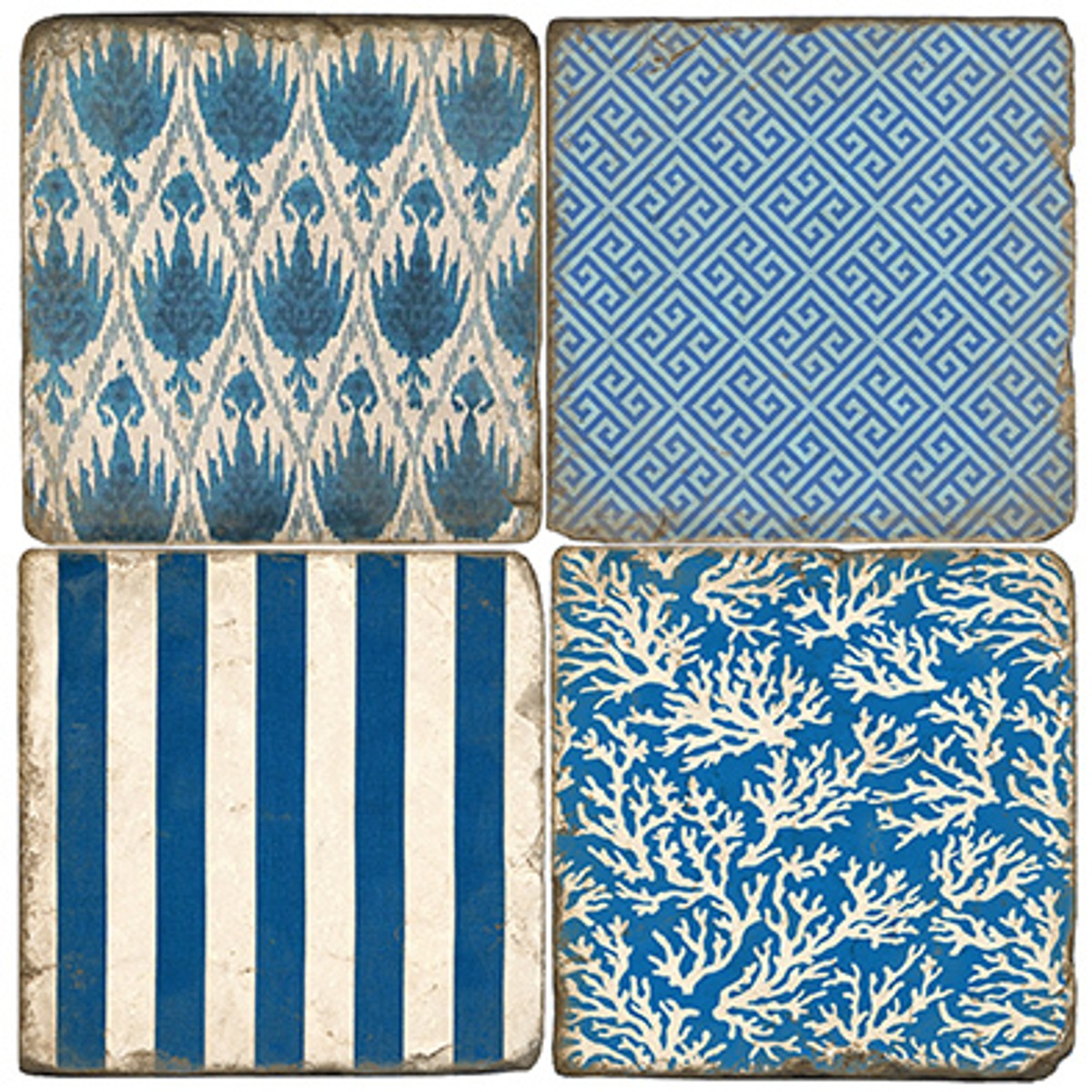 Azure's Coat Coasters - Set of 4