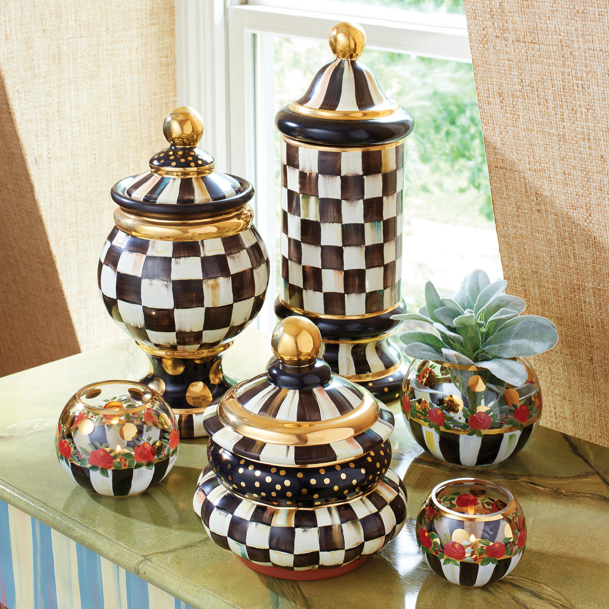 Courtly Check Groovy Canister