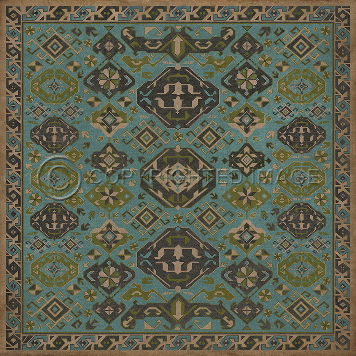 Traditional Stone Blue 48x48