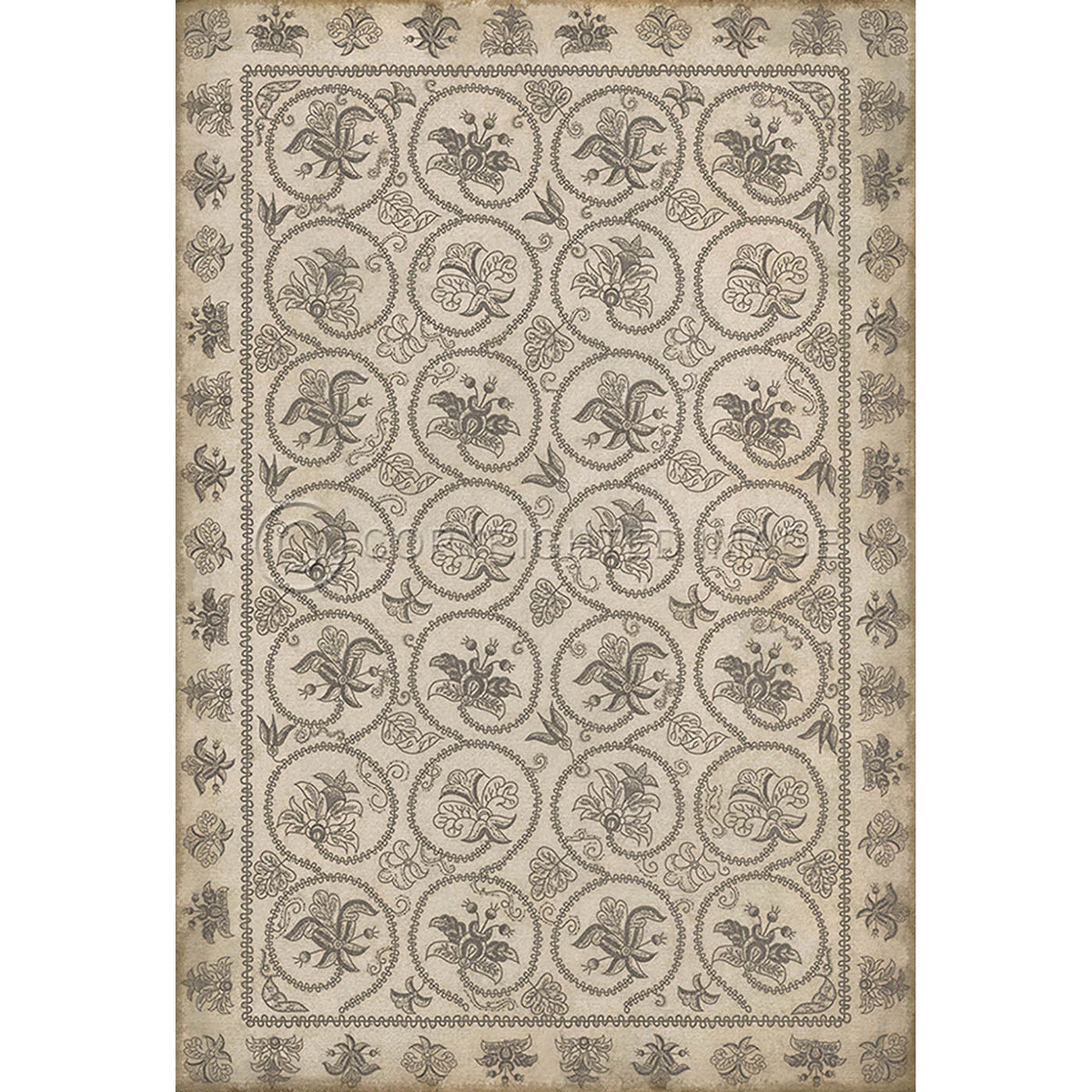 Crewelwork Hollyhock 38x56