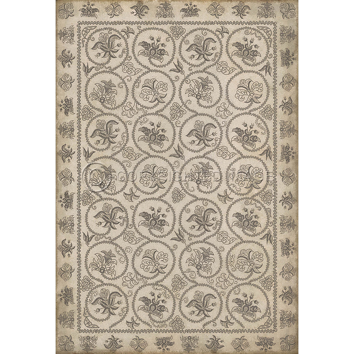 Crewelwork Hollyhock 70x102