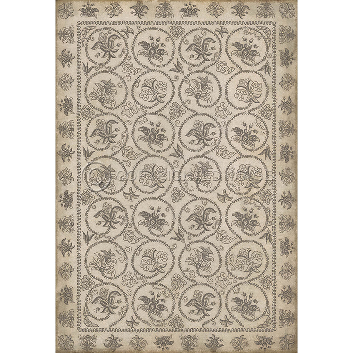 Crewelwork Hollyhock 96x140