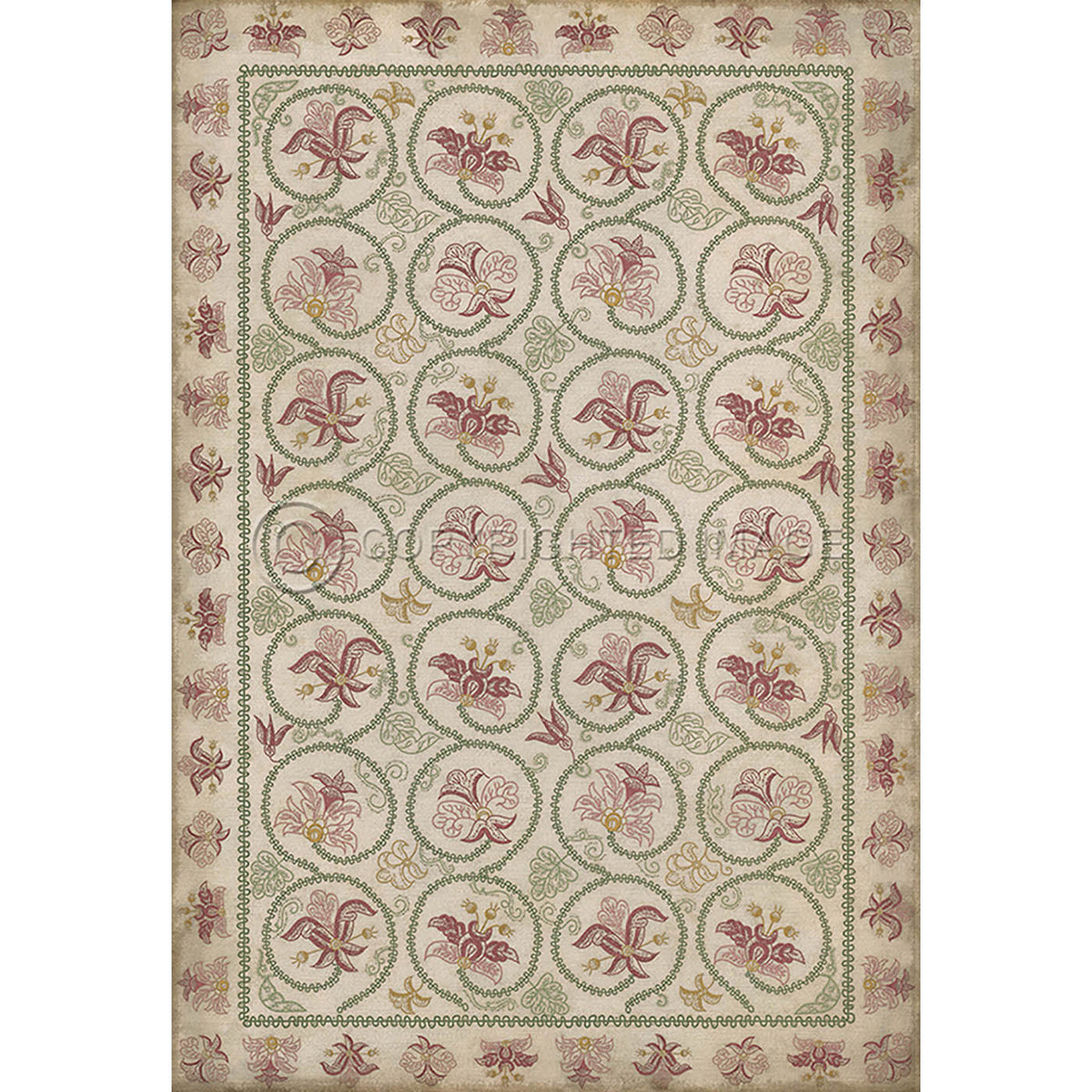 Crewelwork Rose Campion 120x175