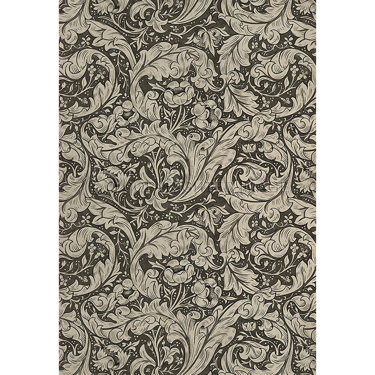 Bachelors Button  Black and Linen 70x102