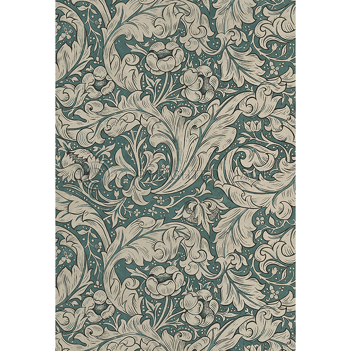 Bachelors Button  Mineral and Linen 52x76