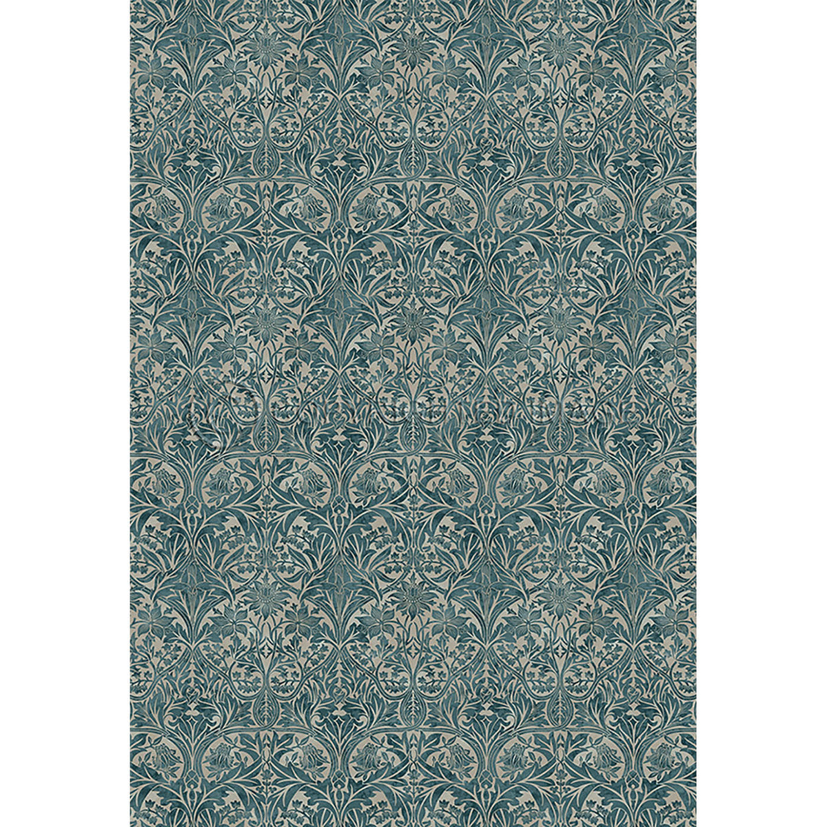 Bluebell Cobalt and Linen 52x76