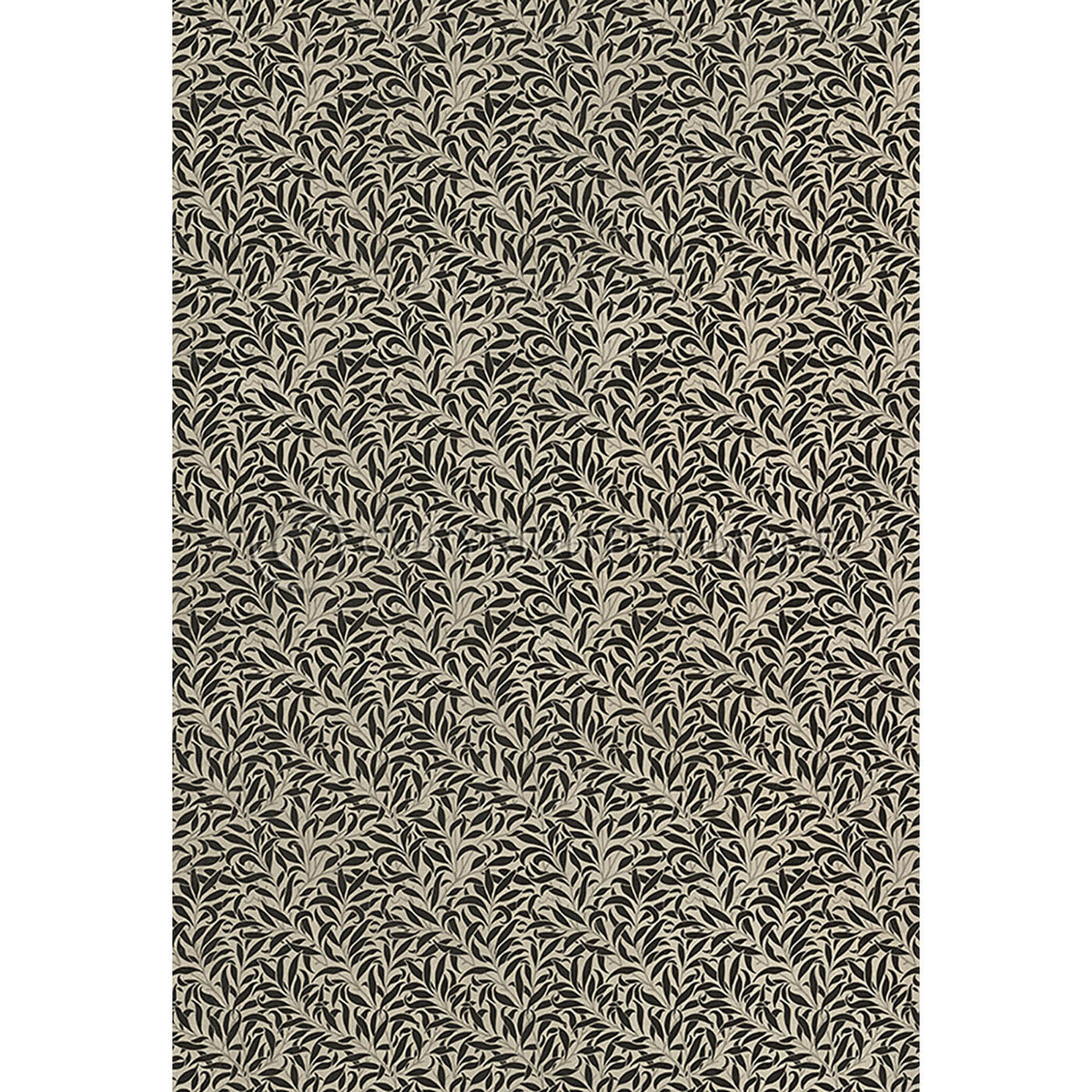 Willow Bough  Hemp and Black 52x76