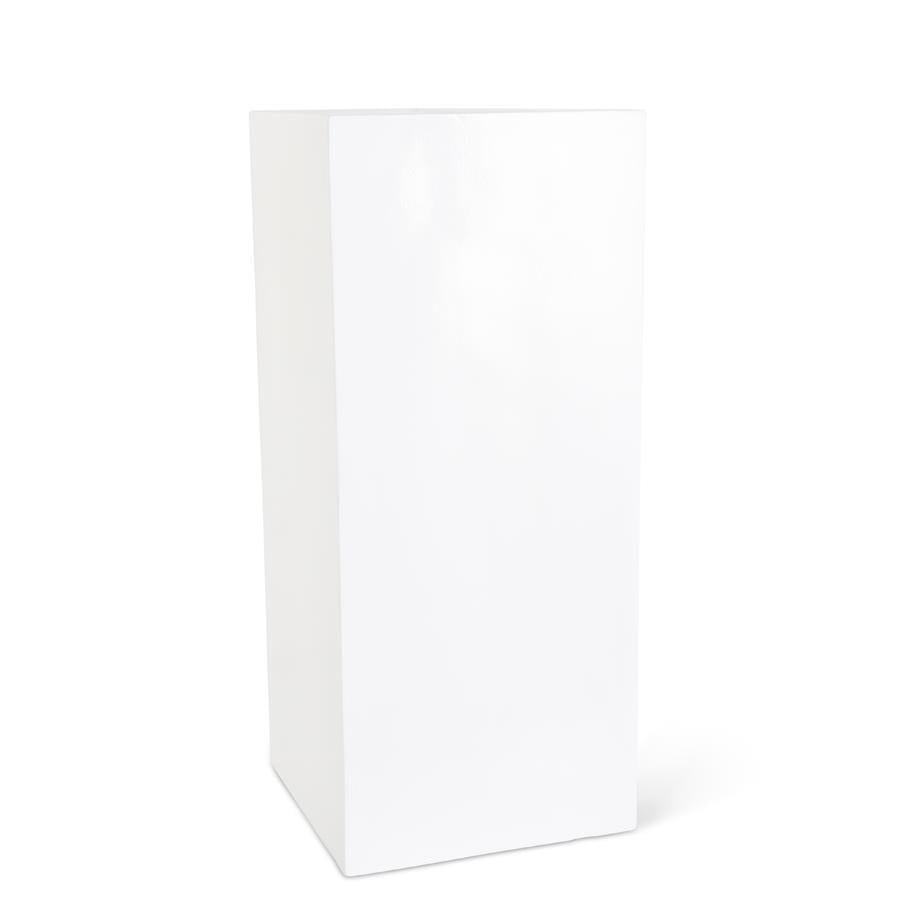 Glossy White Fiberglass Square Pillar