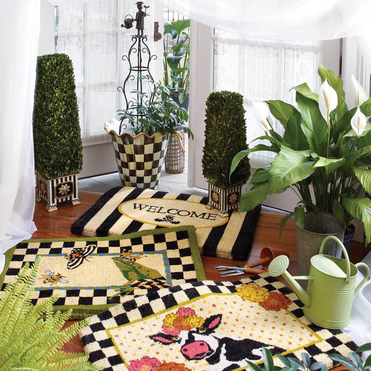 Courtly Check Jumbo Flower Pot
