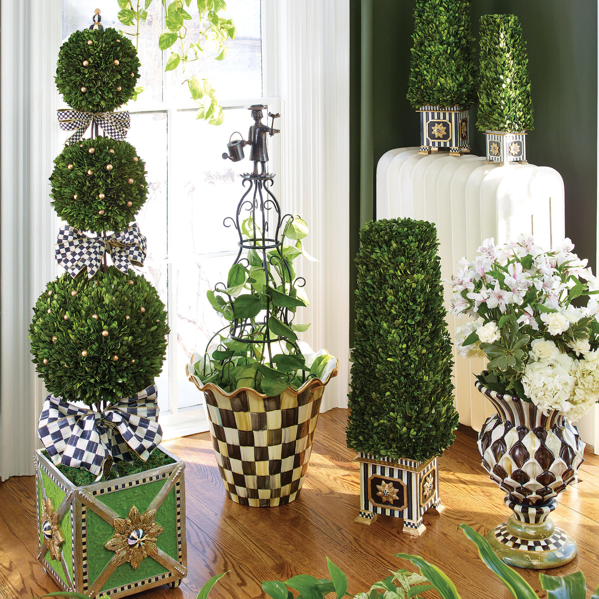Courtly Check Jumbo Flower Pot