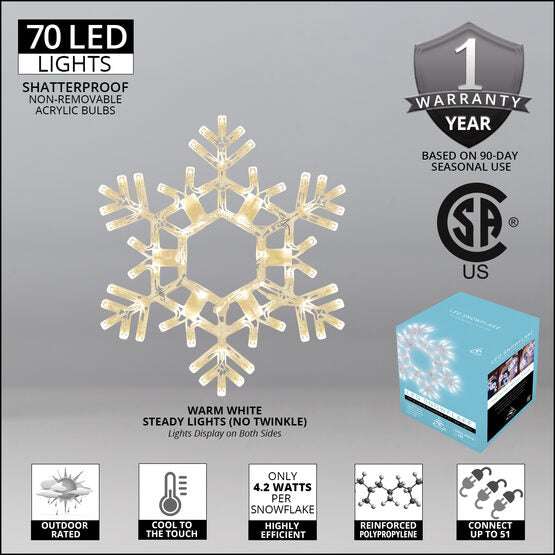 20" Folding Snowflake