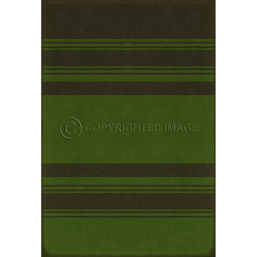 Pattern 50 Organic Stripes Black and Green    38x56