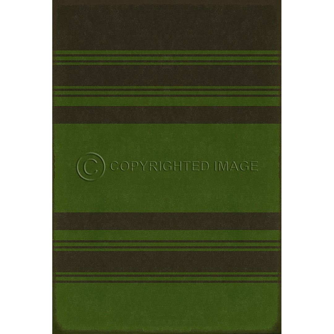 Pattern 50 Organic Stripes Black and Green    70x102