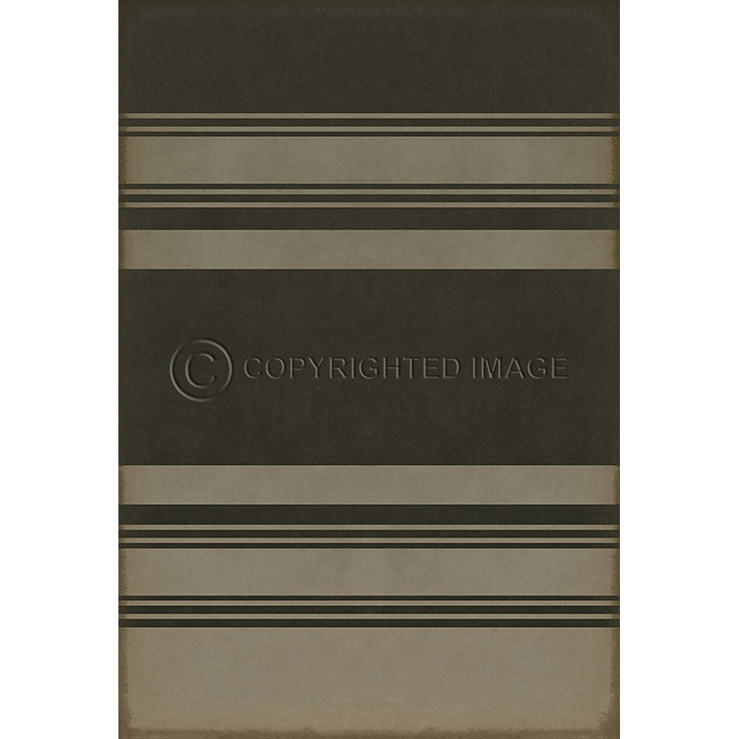 Pattern 50 Organic Stripes Black and Tan    38x56