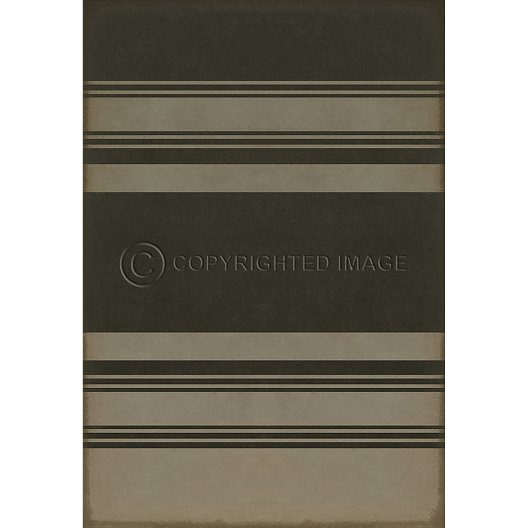 Pattern 50 Organic Stripes Black and Tan    70x102