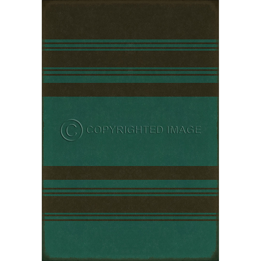Pattern 50 Organic Stripes Black and Teal    38x56