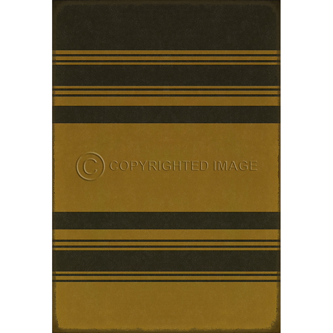 Pattern 50 Organic Stripes Black and Yellow    70x102